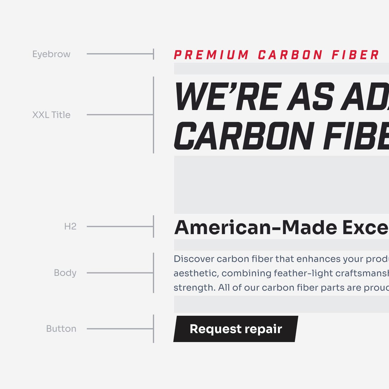 Carbon Tech Pro Typography 3